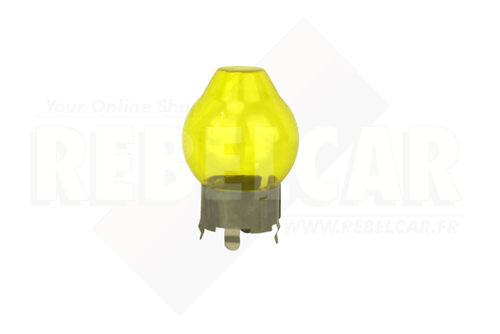 ONE REMOVABLE YELLOW GLOBE FOR H4 BULB (GLOBE ONLY, BULB NOT INCLUDED)