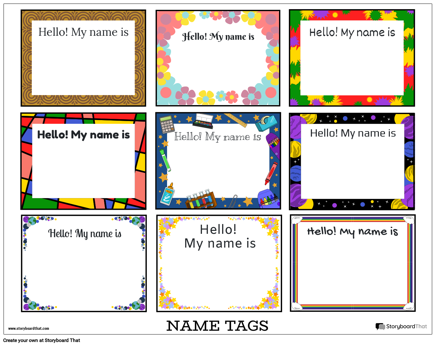 Free, Printable, Customizable Name Tag Templates Canva, 52% OFF