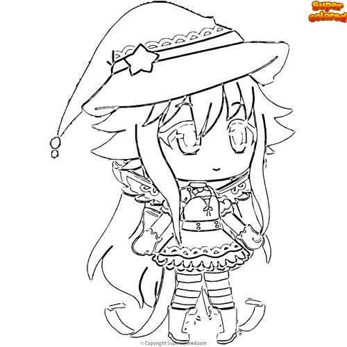 Coloring page Gacha Life Alisa - Supercolored.com