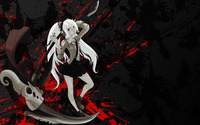 Girl with white hair holding a deadly axe wallpaper 1920x1200 jpg