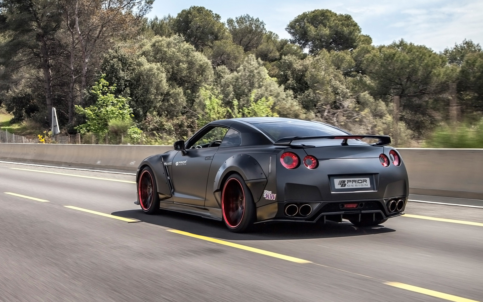 2015 Black Prior Design Nissan GT-R back view [2] wallpaper - Car ...