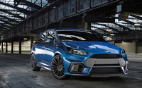 2015 Blue Ford Focus RS front view wallpaper 2560x1600 jpg