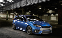 2015 Blue Ford Focus RS side view wallpaper 2560x1600 jpg