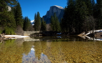 Bridge over the clear river wallpaper 1920x1080 jpg