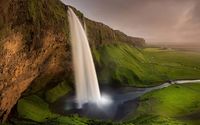 Seljalandsfoss waterfall wallpaper 1920x1200 jpg