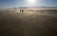 Cycling in desert wallpaper 1920x1200 jpg