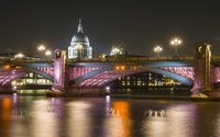 Colorful lights on the bridge wallpaper 2560x1600 jpg