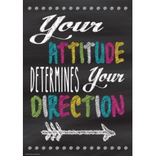 Your Attitude Determines Your Direction Positive Poster