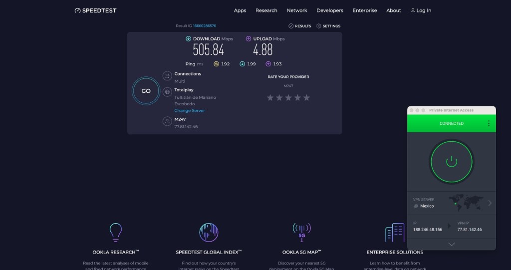 PIA Performance Test