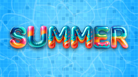 Relative | Summer Pool Party Font | Text Effect Generator