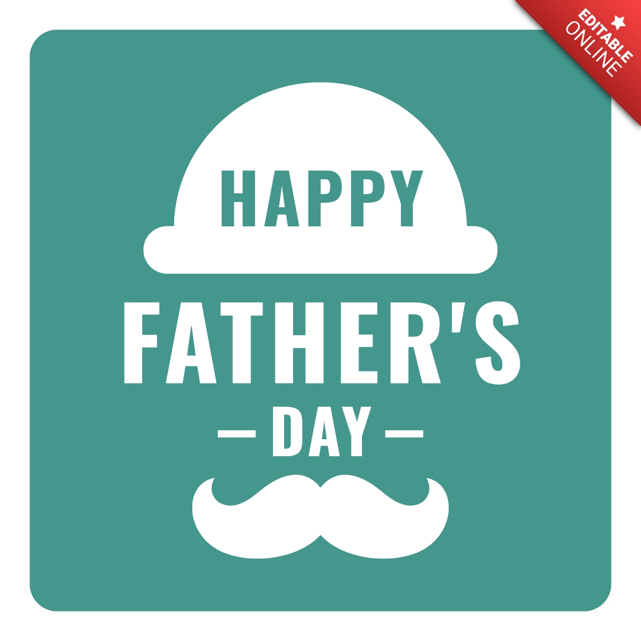 Happy Father's Day Greeting Card Design Template | Free Design Template