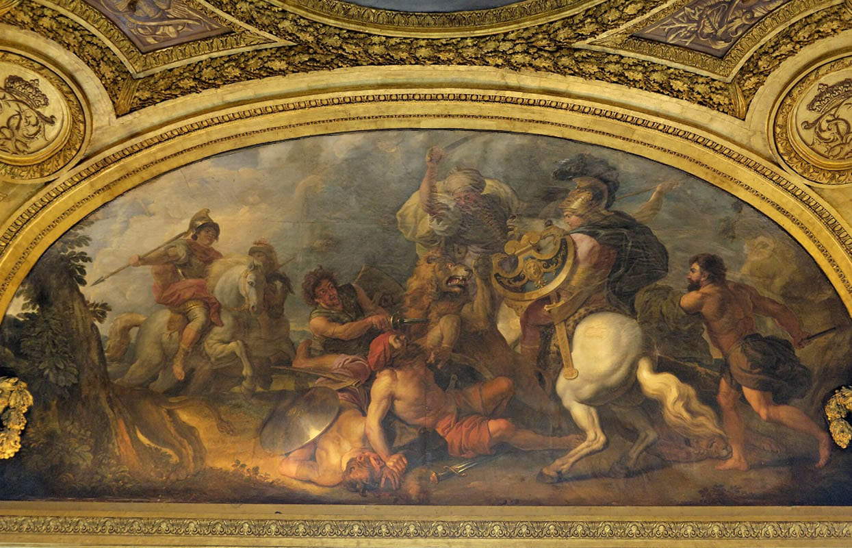 alexander lion hunt painting