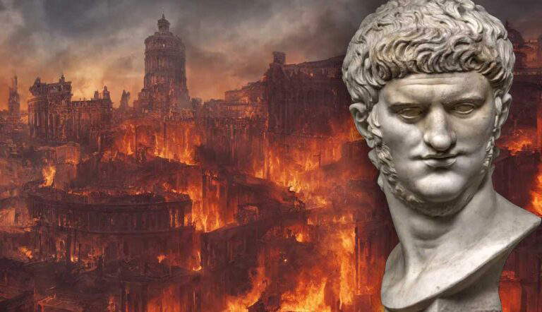 emperor nero start the great fire of rome