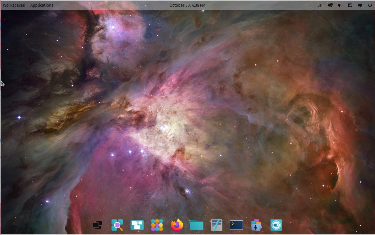 Screenshot of the COSMIC desktop.