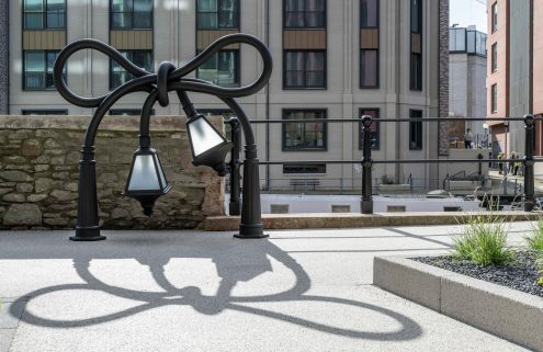 Alex Chinneck installs surreal street furniture on Bristol’s waterfront