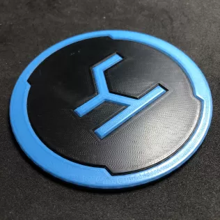 Halo Offensive Bias Logo Coaster - Model thumbnail 5