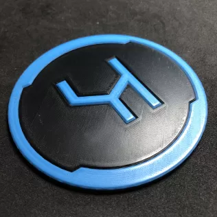 Halo Offensive Bias Logo Coaster - Model thumbnail 4