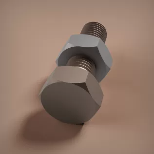 M12x1.5 Bolt and Nut - Model thumbnail 11