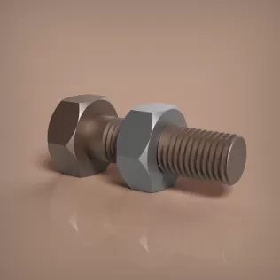 M12x1.5 Bolt and Nut - Model thumbnail 9