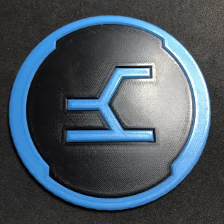 Halo Offensive Bias Logo Coaster - Model thumbnail 1