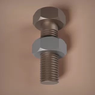 M12x1.5 Bolt and Nut - Model thumbnail 8