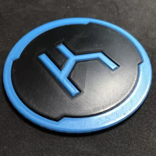 Halo Offensive Bias Logo Coaster - Model thumbnail 2