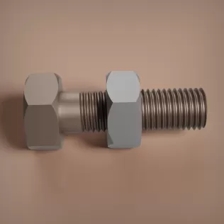 M12x1.5 Bolt and Nut - Model thumbnail 6