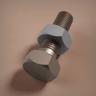 M12x1.5 Bolt and Nut - Model thumbnail 10