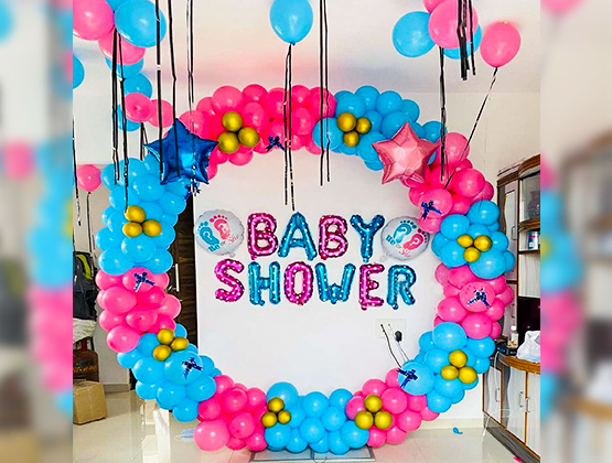 Here is a dreamy kid's balloon decoration idea for your little one's baby shower function.