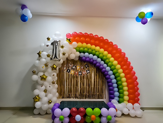 Plan a surprise rainbow theme party for your kid's next birthday and see how happy he/she gets!