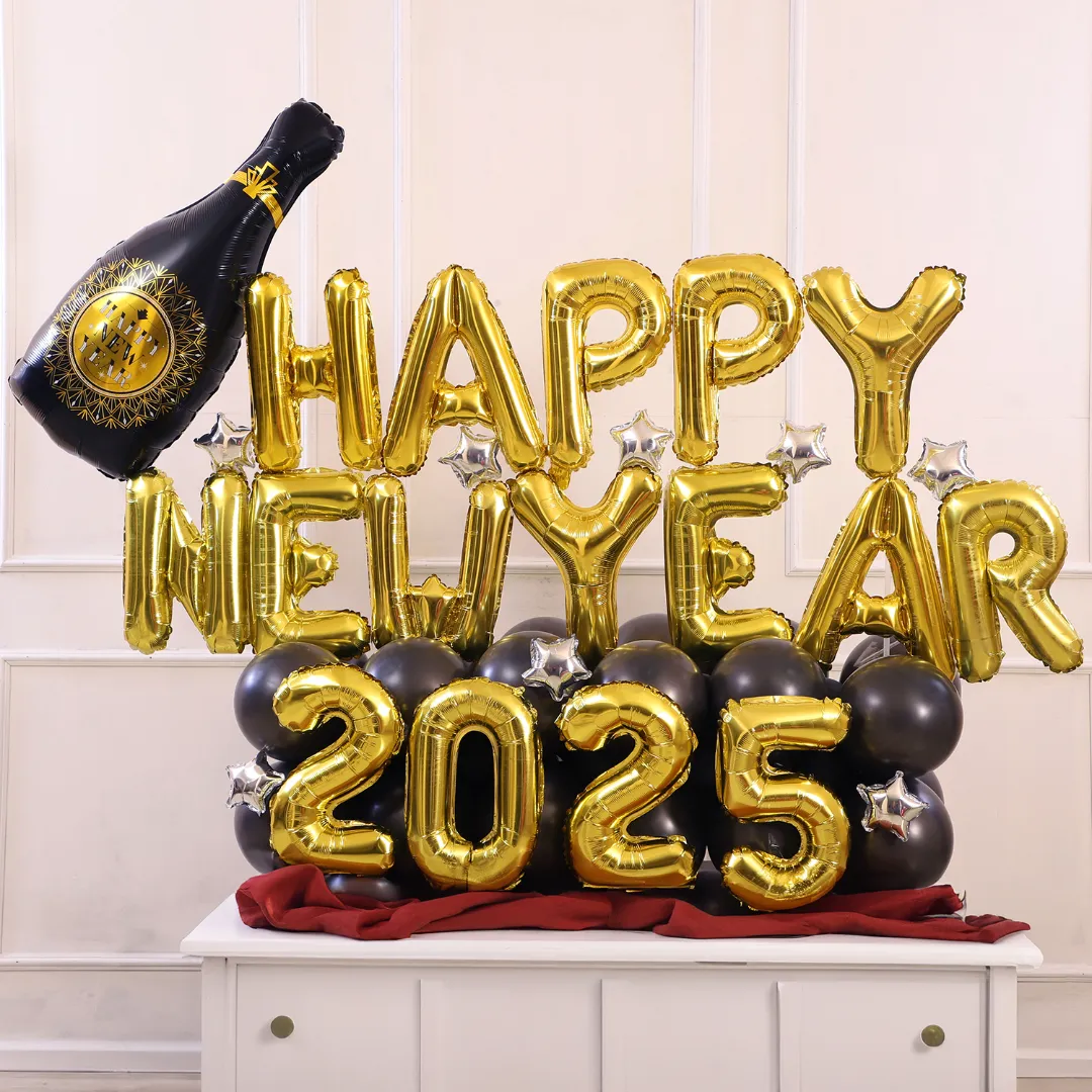 New Year 2025 Balloon Bouquet