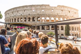 Hop on Hop off - Open Bus - The Pink I Love Rome Experience