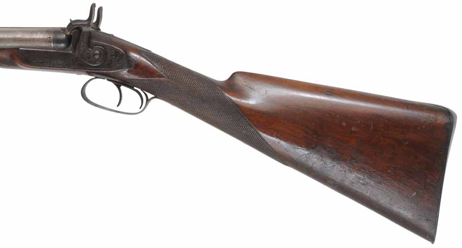 Antique Double Barrel Shotgun, 12 gauge, 32