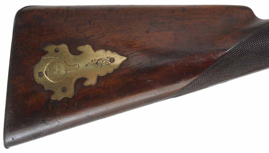 Antique Double Barrel Shotgun, 12 gauge, 32