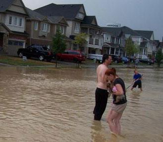 Binbrook, Ontario Massive Rain Causes Flooding in Over 100 Basements