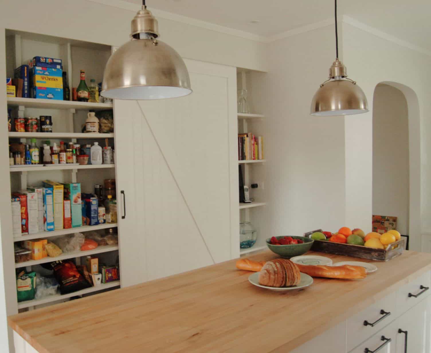 Practical pantry barn door