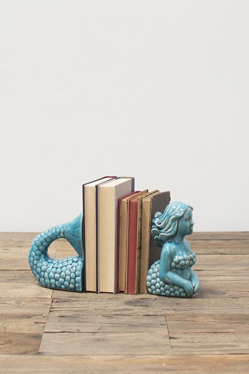 mermaid book end