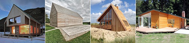 small wood homes with gable roof