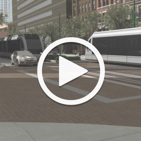 Animation Metro Light Rail Train Collision