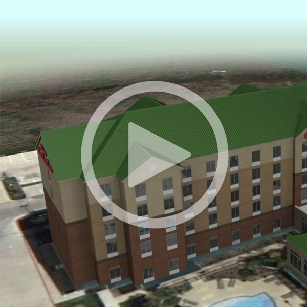 Hotel Roof Replacement Animation