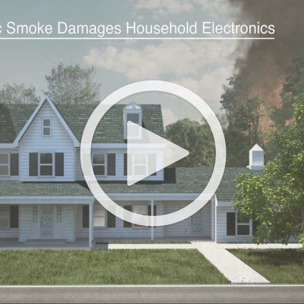 Smoke Damage to Household Electronics Animation