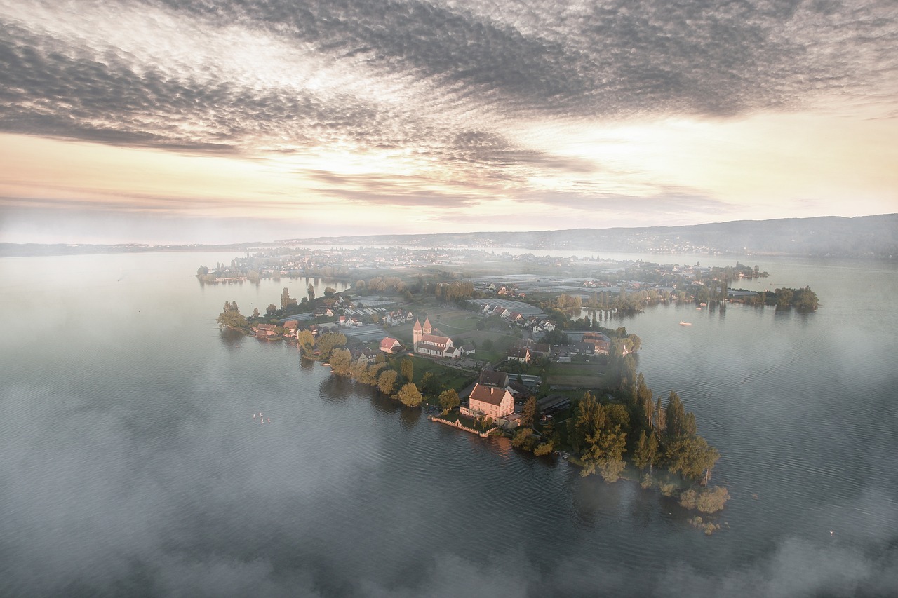 Fog over an Island