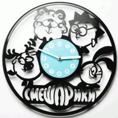 Cartoon Frame Clock CDR Vectors File