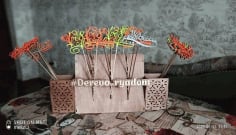 Laser Cut Cake Topper Storage Rack Organizer CDR File