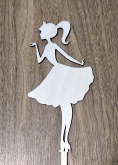 Princess Cake Topper CDR File