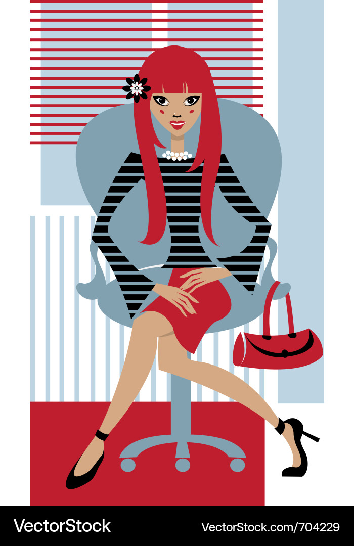 Fashion girl Royalty Free Vector Image - VectorStock