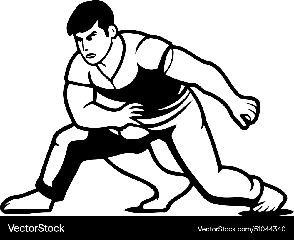 Tae kwon do korean martial art Royalty Free Vector Image