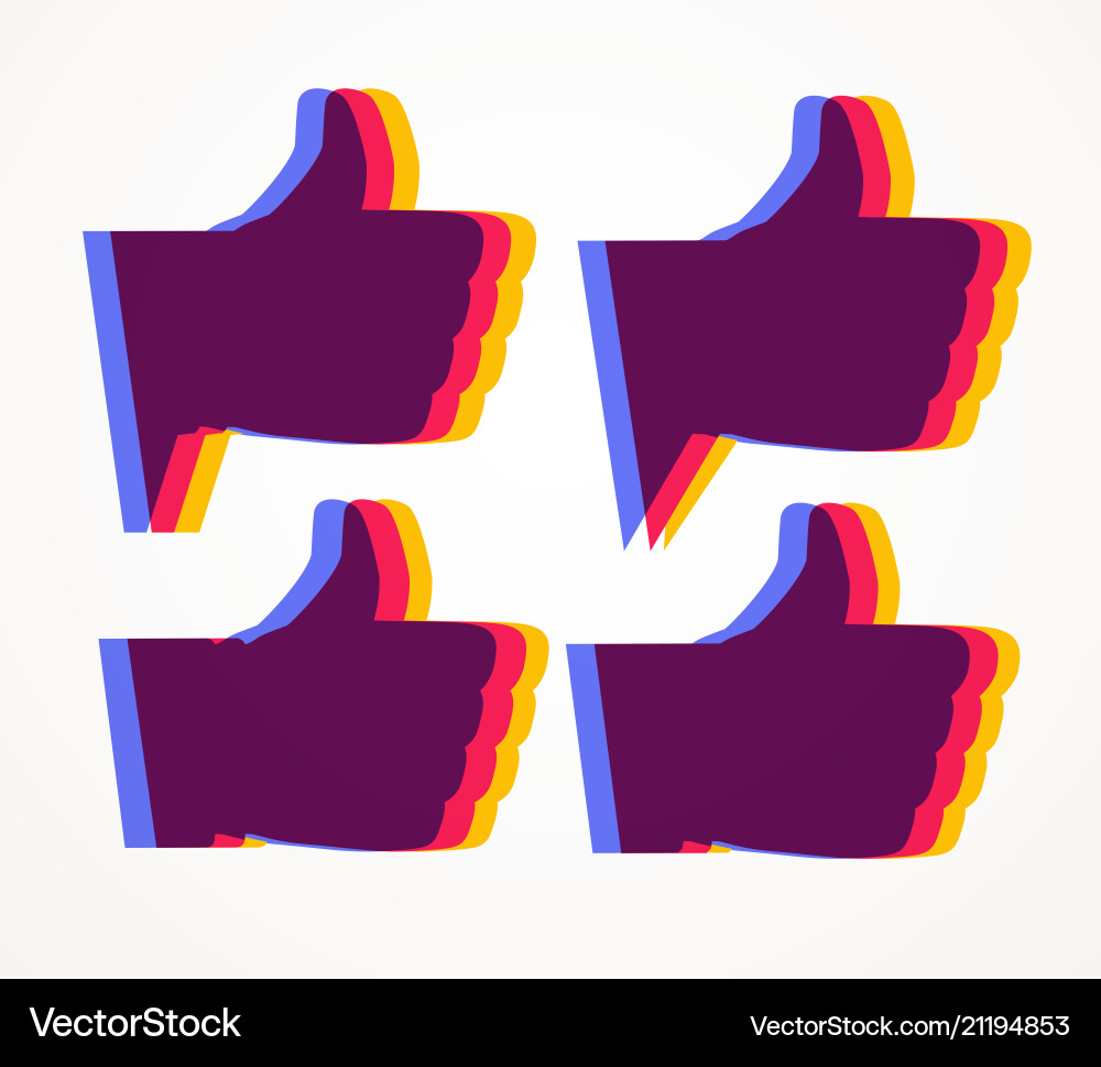 Thumbs up Royalty Free Vector Image - VectorStock