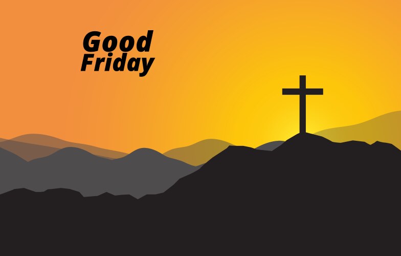 Good friday or easter week cultural background Vector Image