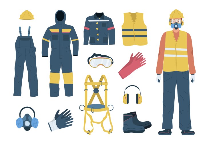 Personal protective equipment Royalty Free Vector Image